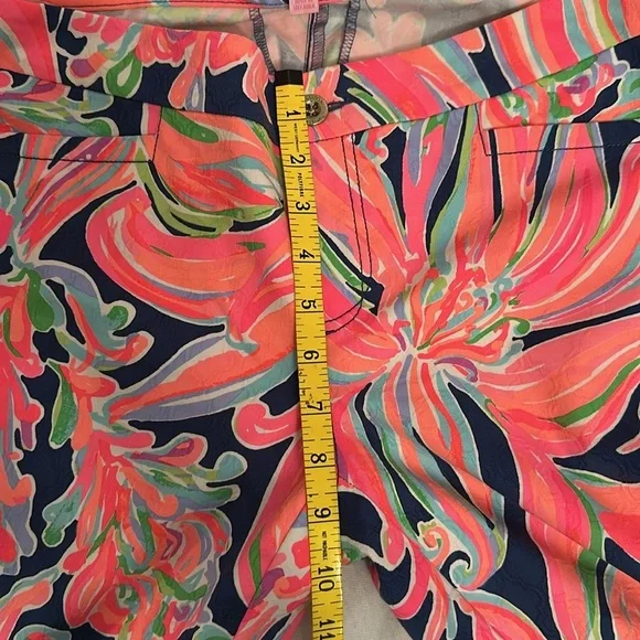 Lilly Pulitzer Kelly Ankle Pants in Resort Navy Banana Flambe Women’s Sz 8 - Picture 7 of 12